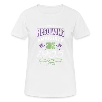 quote article writing school book lover literary - Women's Breathable T-Shirt - white - Front - AI Model Female 172 dark (172cm)