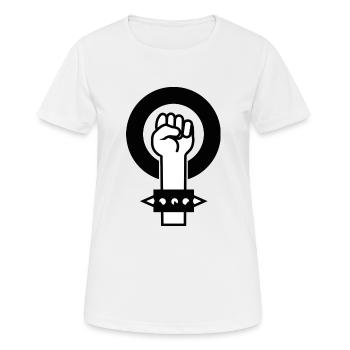 fight for equality - Frauen T-Shirt atmungsaktiv - Weiß - Vorne - AI Model Female 172 dark (172cm)