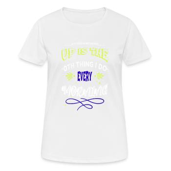 Déclaration de l’informatique informatique - T-shirt respirant Femme - blanc - Devant - AI Model Female 172 dark (172cm)