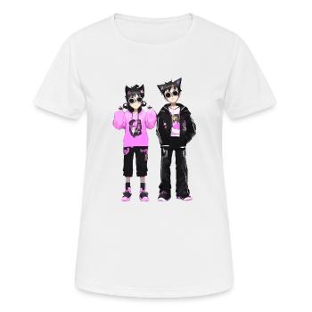 Cosplay Garçon et Fille - T-shirt respirant Femme - blanc - Devant - AI Model Female 172 dark (172cm)