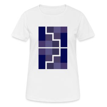 Géométrie - T-shirt respirant Femme - blanc - Devant - AI Model Female 172 dark (172cm)