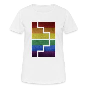 Geometrics - Women's Breathable T-Shirt - white - Front - AI Model Female 172 dark (172cm)