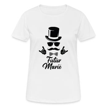 C'est Mon EVG - Enterrement de vie de garçon EVG - T-shirt respirant Femme - blanc - Devant - AI Model Female 172 dark (172cm)