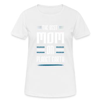 Best Mom Mom Quote Mom - Women's Breathable T-Shirt - white - Front - AI Model Female 172 dark (172cm)