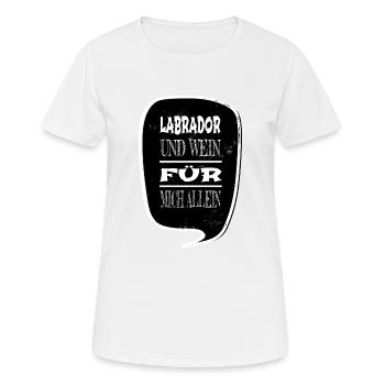 White Wine Animal Shepherd Dog - Women's Breathable T-Shirt - white - Front - AI Model Female 172 dark (172cm)