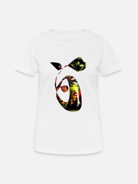 abstractes design - Frauen T-Shirt atmungsaktiv - Weiß
