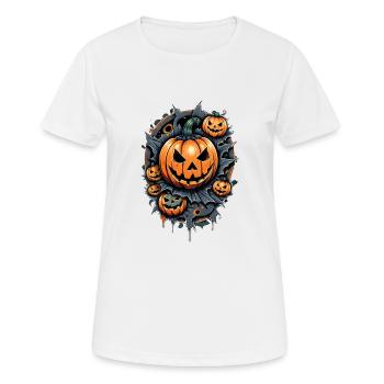 Halloween - Monster and Witch - Women's Breathable T-Shirt - white - Front - AI Model Female 172 dark (172cm)
