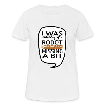 Blagues Arbre de Noël artificiel Cool blague dictons - T-shirt respirant Femme - blanc - Devant - AI Model Female 172 dark (172cm)