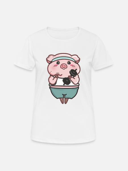 Mumps at the gym - Women's Breathable T-Shirt - white