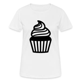 cupcake - T-shirt respirant Femme - blanc - Devant - AI Model Female 172 dark (172cm)