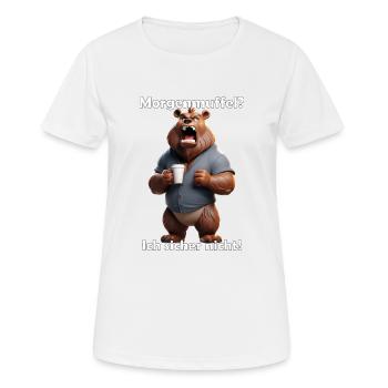 Morning grouch - Women's Breathable T-Shirt - white - Front - AI Model Female 172 dark (172cm)
