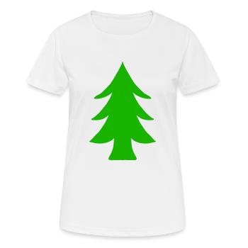 Fir tree - Women's Breathable T-Shirt - white - Front - AI Model Female 172 dark (172cm)