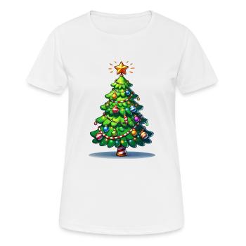 Sapin - T-shirt respirant Femme - blanc - Devant - AI Model Female 172 dark (172cm)