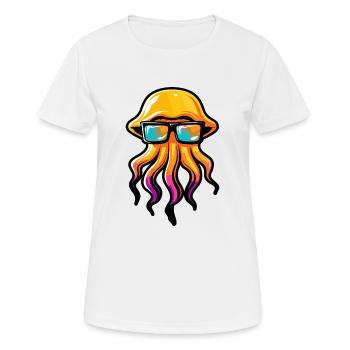Méduse - T-shirt respirant Femme - blanc - Devant - AI Model Female 172 dark (172cm)