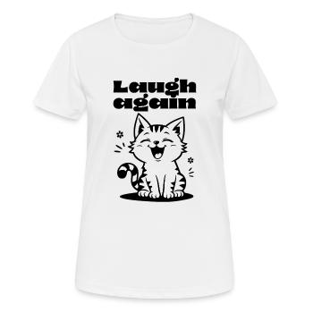 Lough à nouveau - T-shirt respirant Femme - blanc - Devant - AI Model Female 172 dark (172cm)
