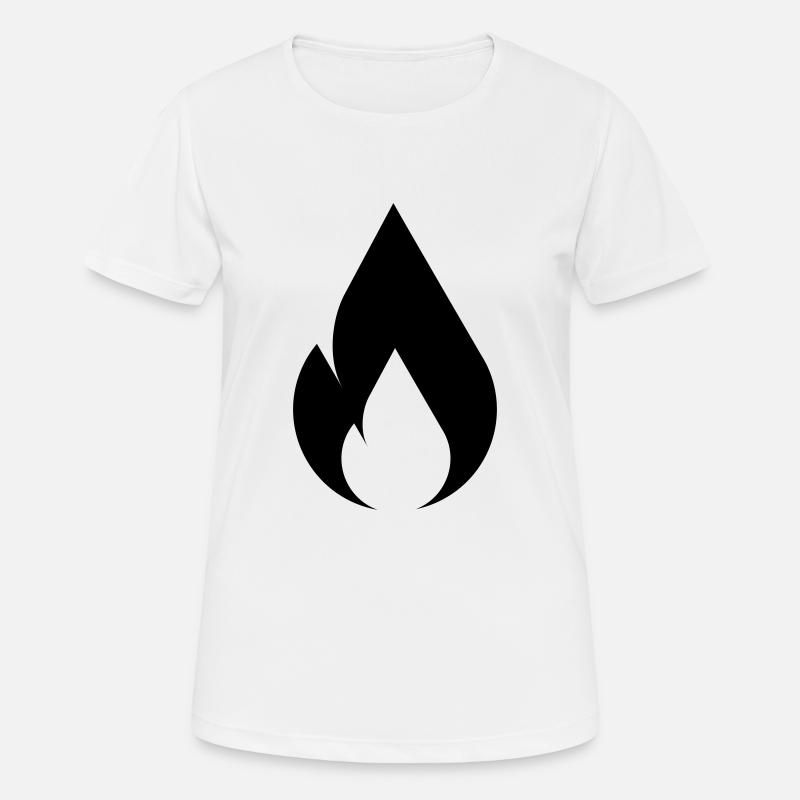 Flame of fire - Women's Breathable T-Shirt - white