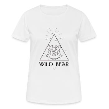 Wild ours - T-shirt respirant Femme - blanc - Devant - AI Model Female 172 dark (172cm)