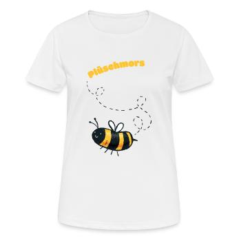 Plüschmors Plattdeutsch Geschenkidee - Frauen T-Shirt atmungsaktiv - Weiß - Vorne - AI Model Female 172 dark (172cm)