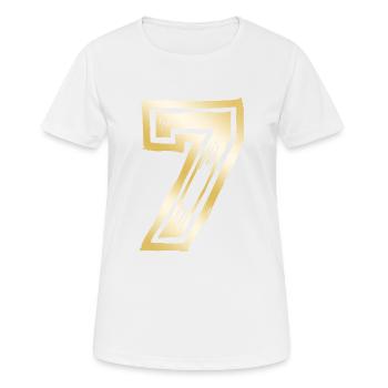 7 Nombre d’or - T-shirt respirant Femme - blanc - Devant - AI Model Female 172 dark (172cm)