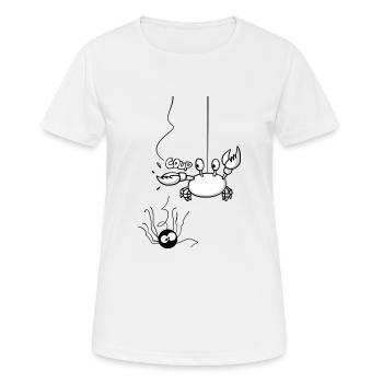Beth l'araignée et Steve le crabe 2 - T-shirt respirant Femme - blanc - Devant - AI Model Female 172 dark (172cm)