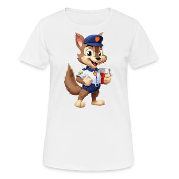 Mail Squirrel - Women's Breathable T-Shirt - white - Front - AI Model Female 172 dark (172cm)