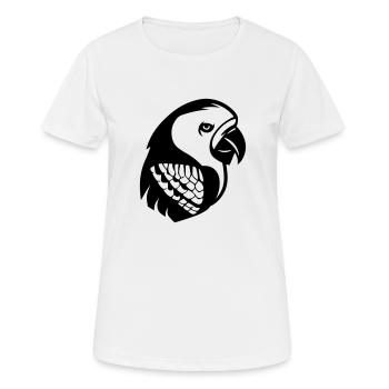 Perroquet - T-shirt respirant Femme - blanc - Devant - AI Model Female 172 dark (172cm)