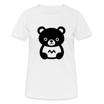 Bear cub - Women's Breathable T-Shirt - white - Front - AI Model Female 172 dark (172cm)