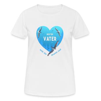 bester Vater - Frauen T-Shirt atmungsaktiv - Weiß - Vorne - AI Model Female 172 dark (172cm)