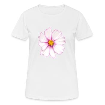 Fleur blanche - T-shirt respirant Femme - blanc - Devant - AI Model Female 172 dark (172cm)