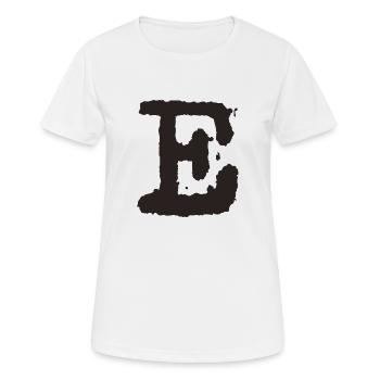 E - Women's Breathable T-Shirt - white - Front - AI Model Female 172 dark (172cm)