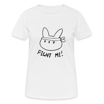 Combattez-moi Lapin - T-shirt respirant Femme - blanc - Devant - AI Model Female 172 dark (172cm)