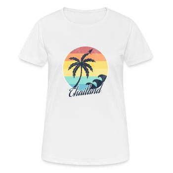 Thailand - Frauen T-Shirt atmungsaktiv - Weiß - Vorne - AI Model Female 172 dark (172cm)