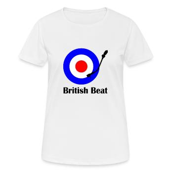 british beat - Women's Breathable T-Shirt - white - Front - AI Model Female 172 dark (172cm)