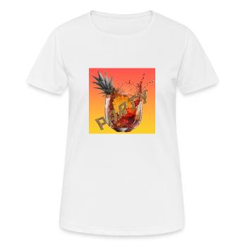 Exotische Cocktails, its Party-time - Frauen T-Shirt atmungsaktiv - Weiß - Vorne - AI Model Female 172 dark (172cm)