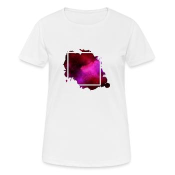 square square purple purple - Women's Breathable T-Shirt - white - Front - AI Model Female 172 dark (172cm)