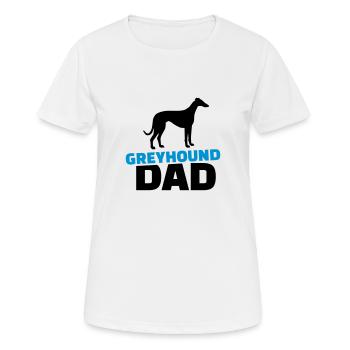 Windhund - Frauen T-Shirt atmungsaktiv - Weiß - Vorne - AI Model Female 172 dark (172cm)