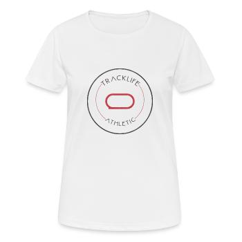 Tracklife athletic - Women's Breathable T-Shirt - white - Front - AI Model Female 172 dark (172cm)