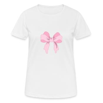 ruban rose idée cadeau de Noël - T-shirt respirant Femme - blanc - Devant - AI Model Female 172 dark (172cm)