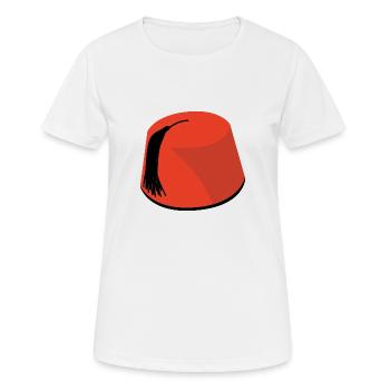 Fez - Women's Breathable T-Shirt - white - Front - AI Model Female 172 dark (172cm)