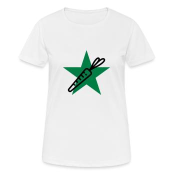 Vegetarier / Vegetarismus / Vegan / Vegetarierin - Frauen T-Shirt atmungsaktiv - Weiß - Vorne - AI Model Female 172 dark (172cm)