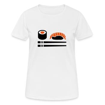 Sushi - T-shirt respirant Femme - blanc - Devant - AI Model Female 172 dark (172cm)