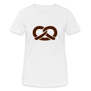 Bretzel - T-shirt respirant Femme - blanc - Devant - AI Model Female 172 dark (172cm)