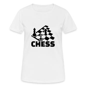 Chess - T-shirt respirant Femme - blanc - Devant - AI Model Female 172 dark (172cm)