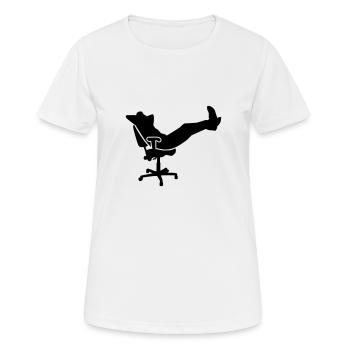 Office - Women's Breathable T-Shirt - white - Front - AI Model Female 172 dark (172cm)