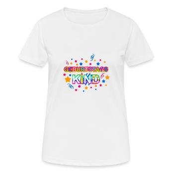 Geburtstagskind Kindergeburtstag lila für Mädchen - Frauen T-Shirt atmungsaktiv - Weiß - Vorne - AI Model Female 172 dark (172cm)