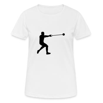 Hammer throw - Women's Breathable T-Shirt - white - Front - AI Model Female 172 dark (172cm)