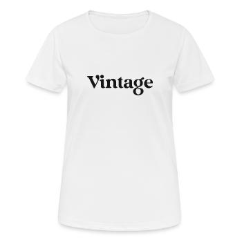 Vintage stlye or font design - Women's Breathable T-Shirt - white - Front - AI Model Female 172 dark (172cm)