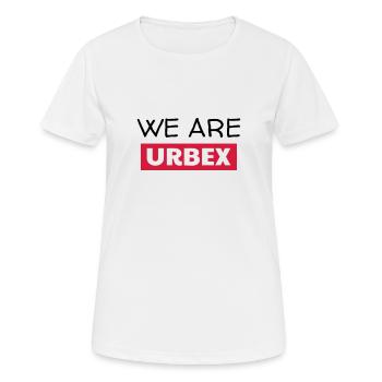 Urbex / Urban Exploration / Explorer / Cataphile - Women's Breathable T-Shirt - white - Front - AI Model Female 172 dark (172cm)