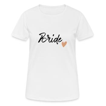 Mariée - T-shirt respirant Femme - blanc - Devant - AI Model Female 172 dark (172cm)