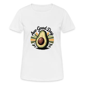 Avo Good Day - Women's Breathable T-Shirt - white - Front - AI Model Female 172 dark (172cm)